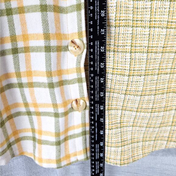 Womens Shacket Large Shirt Jacket Plaid Flannel Country Western Oversized‎ Chore - Picture 4 of 6